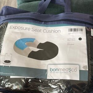 Black and Blue Exposure Seat Cushion